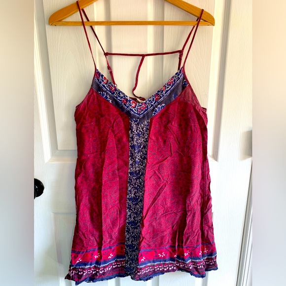 La Hearts spaghetti strap cotton top size medium - Picture 1 of 8
